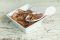 Cinammon sticks - Cinnamomum zeylanicum or Cinnamomum verum Royalty Free Stock Photo