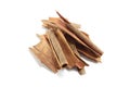 Cinammon sticks on white background - asian spice Royalty Free Stock Photo