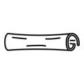 Cinamon roll icon outline vector. Cinnamon stick