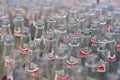 The Cincibir brand old glass empty soda bottles. Editorial shot in Izmir Royalty Free Stock Photo
