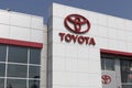 Toyota Car and SUV Logo and Signage. Toyota is popular because of its reliability, fuel mileage and commitment to lower emissions