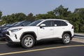 Toyota RAV-4 display. Toyota is a popular brand because of its reliability, fuel mileage and commitment to reducing emissions