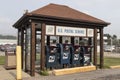 USPS Post Office Mail boxes. The Post Office is responsible for providing mail delivery Royalty Free Stock Photo