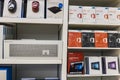 Cincinnati - Circa May 2017: Surface accessories and Office 365 software at a Microsoft Retail Technology Store VII Royalty Free Stock Photo