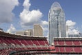 Downtown Cincinnati Skyline including the Great American, OmniCare, and the Cincinnati Bell building