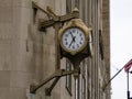 cincinnati downtown old street clock Royalty Free Stock Photo