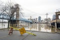 Cincinnati 2018 Flooding Royalty Free Stock Photo