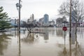 Cincinnati 2018 Flooding Royalty Free Stock Photo