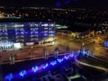 Cincinnati nighttime view from Hilton