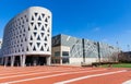 Lindner Athletic Center and Fifth Third Arena on the campus of the University of Cincinnati Royalty Free Stock Photo