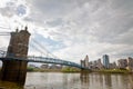Cincinnati, OH: John A. Roebling Suspension Bridge
