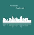 Cincinnati, Ohio city silhouette