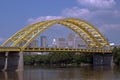 Cincinnati and the Ohio River. Royalty Free Stock Photo