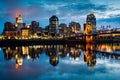 Cincinnati Ohio at Sunrise Royalty Free Stock Photo