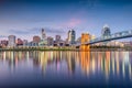 Cincinnati, Ohio, USA Skyline Royalty Free Stock Photo