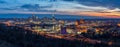 Cincinnati Skyline, scenic sunrise, Ohio Royalty Free Stock Photo