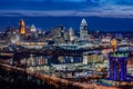 Cincinnati Skyline, scenic, twilight