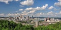 Cincinnati skyline viewed from Devou Park, Covington, Kentucky Royalty Free Stock Photo