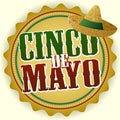 Cinco de Mayo Badge Royalty Free Stock Photo