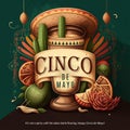 Cinco de mayo celebration poster ai generative