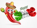 Cinco De Mayo Chilli Pepper Poster Design