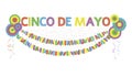 Cinco de Mayo fiesta banner. Mexican fiesta party decoration for greeting card, banner, invitation, flyer, poster. Vector