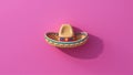 Cinco de Mayo holiday celebration with cactus, maracas and sombrero hat. Generative Ai Royalty Free Stock Photo