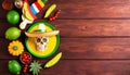 Cinco de Mayo May 5. federal holiday in Mexico. banner and poster design. flag and decorations Royalty Free Stock Photo