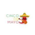 Cinco de Mayo -May 5th- typography banner vector. Mexico design for fiesta cards or party invitation and poster. Collection of Cin Royalty Free Stock Photo