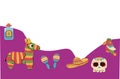Cinco de mayo mexican holiday banner template with copy space Royalty Free Stock Photo