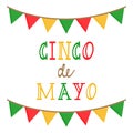 Cinco de Mayo, mexican holiday vector graphic