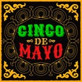 Cinco de mayo - mexican traditional holiday design