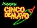 Cinco De Mayo NeonSign Royalty Free Stock Photo