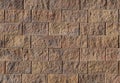 Cinder block cement wall with color shade between red and brown Royalty Free Stock Photo