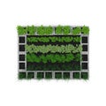 Cinder Block Garden on a white. Top view. 3D illustration