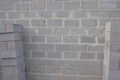cinder block wall background, brick texture. Royalty Free Stock Photo