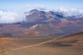 Cinder cones and mountains at haleakala crater