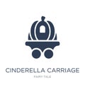 Cinderella carriage icon. Trendy flat vector Cinderella carriage Royalty Free Stock Photo