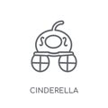 Cinderella carriage linear icon. Modern outline Cinderella carri Royalty Free Stock Photo