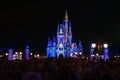 Cinderella Castle at Disney World, Magic Kingdom at 50th Anniversary Royalty Free Stock Photo