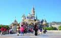 Sleeping beauty castle at disneyland hong kong Royalty Free Stock Photo