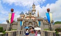 Cinderella castle at disneyland hong kong Royalty Free Stock Photo