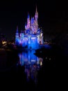 Cinderella Castle with night projections