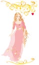 Cinderella In Rose Dress