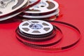 Cine film reels