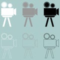 Cine projector or filmprojector icon.