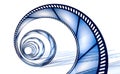 Cinefilm spiral Royalty Free Stock Photo