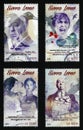 Cinema of Alfred Hitchcock celebrated on a series of stamps