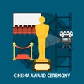 Cinema award ceremony Royalty Free Stock Photo