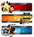 Cinema Banners Royalty Free Stock Photo